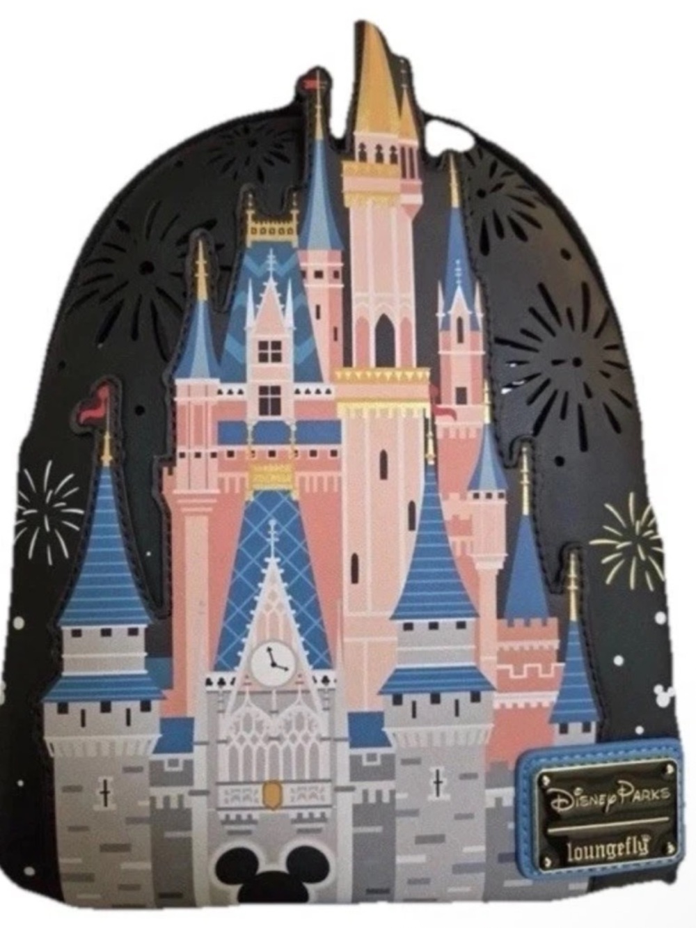 NWT - Disney Parks Loungefly 2026 WDW Cinderella Castle Fireworks Backpack